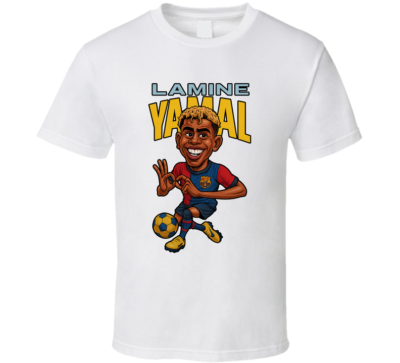 Lamine Yamal Caricature Fan T Shirt
