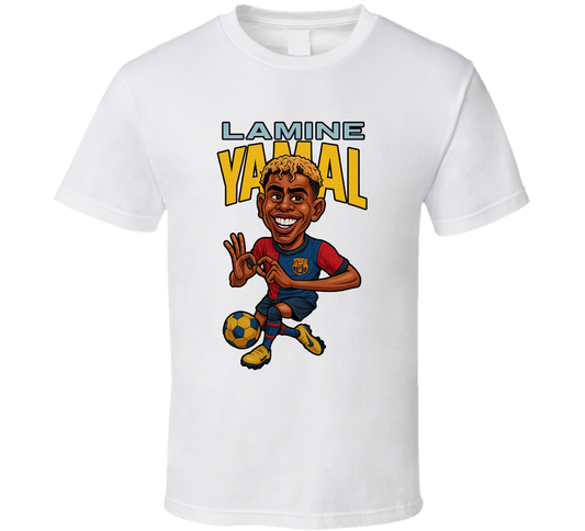 Lamine Yamal Caricature Fan T Shirt