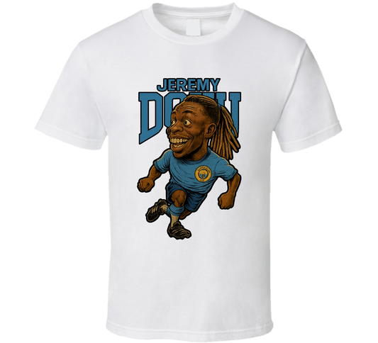 Jeremy Doku Caricature Fan T Shirt