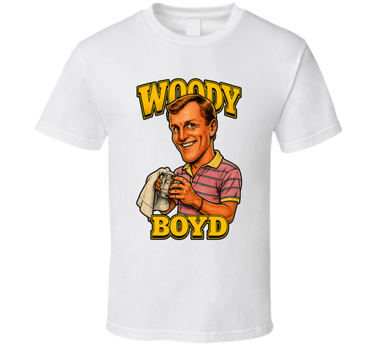 Woody Boyd Cheers Tv Series Caricature Fan T Shirt