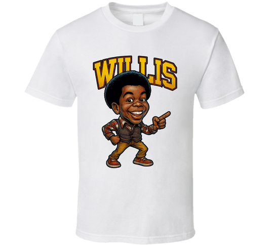Willis Jackson Diff&#039;rent Strokes Tv Series Caricature Fan T Shirt