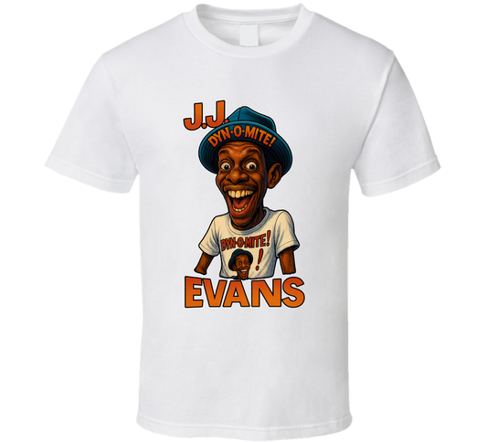 J.j. Evans Good Times Tv Series Caricature Fan T Shirt