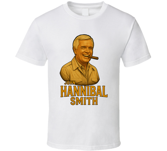 Hannibal Smith The A Team Tv Series Caricature Fan T Shirt