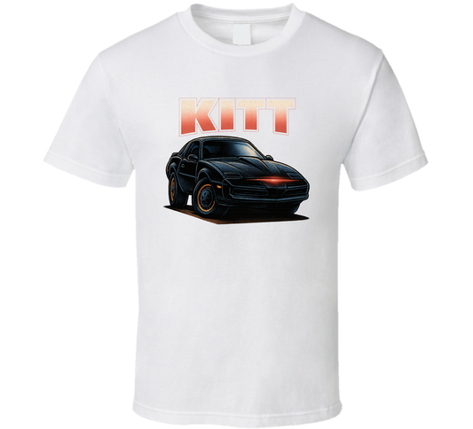 Kitt Knight Rider Tv Series Caricature Fan T Shirt