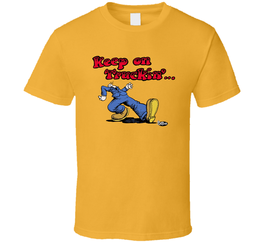 Keep On Truckin' Retro 60s Robert Crumb T Shirt