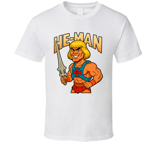 He-man And The Masters Of The Universe Cartoon Series Caricature Fan T Shirt