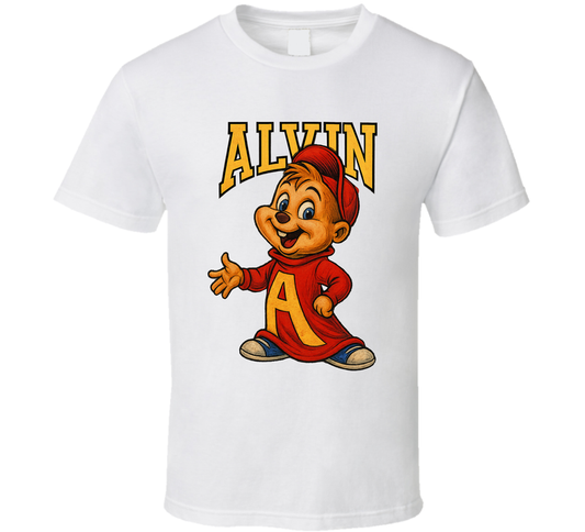 Alvin And The Chipmunks Cartoon Series Caricature Fan T Shirt