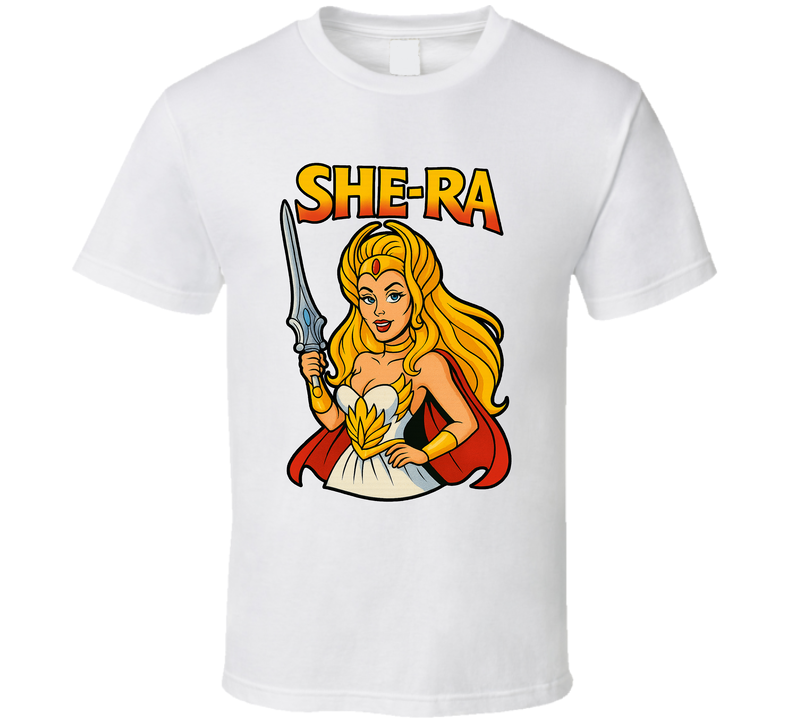 She-ra Princess Of Power Cartoon Series Caricature Fan T Shirt