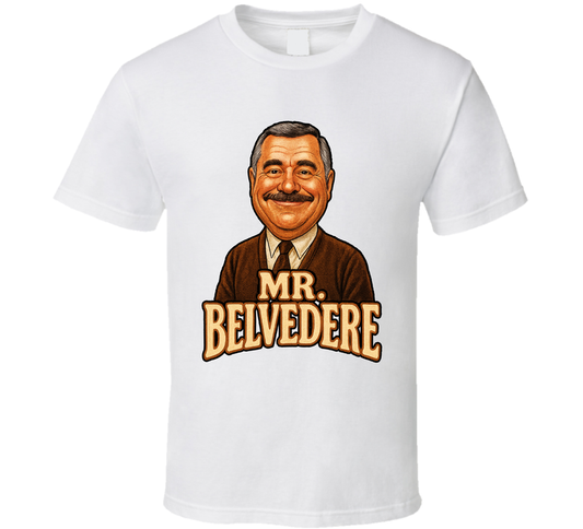 Mr. Belvedere Tv Series Caricature Fan T Shirt