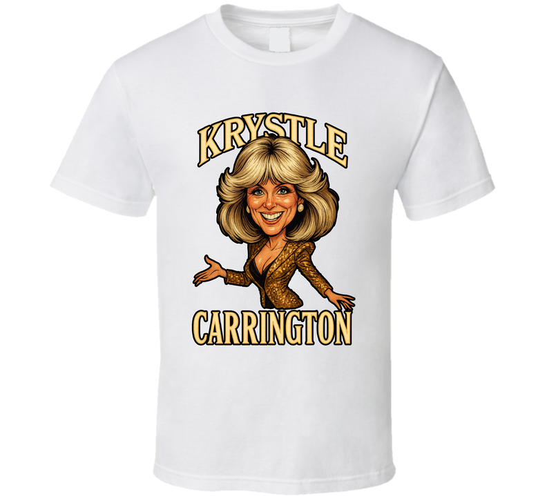 Krystle Carrington Dynasty Tv Series Caricature Fan T Shirt