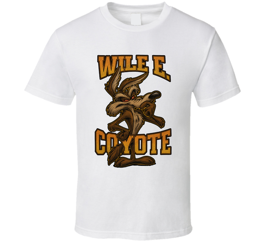 Wile E. Coyote Cartoon Series Caricature Fan T Shirt
