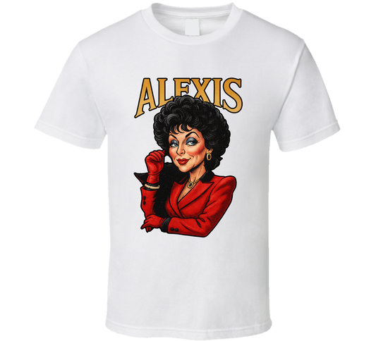 Alexis Colby Dynasty Tv Series Caricature Fan T Shirt