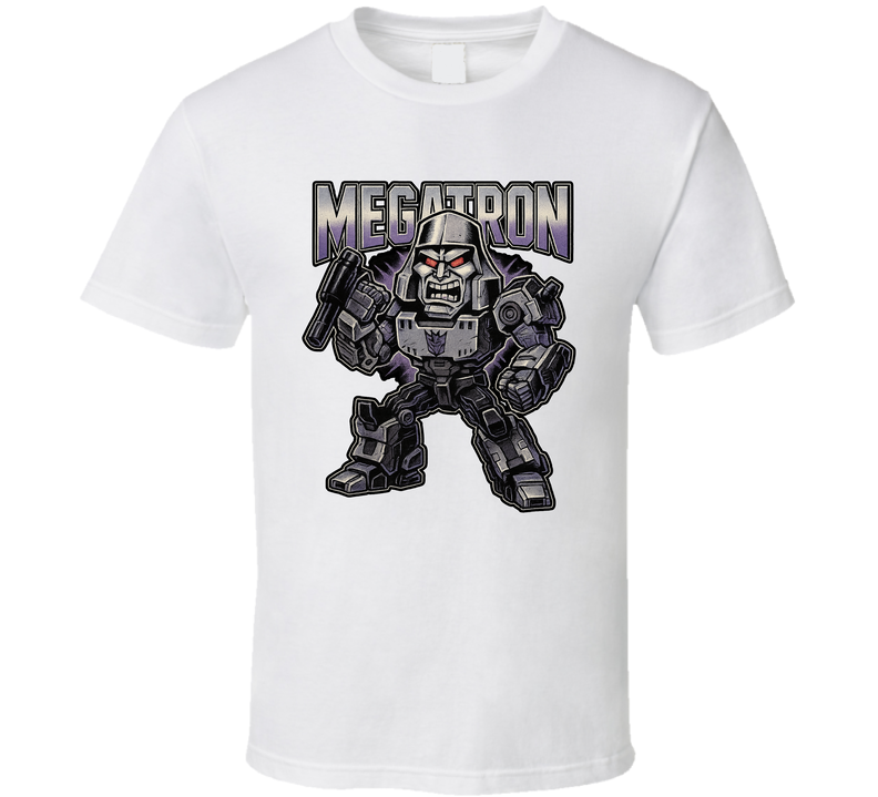 Megatron Transformers Cartoon Series Caricature Fan T Shirt