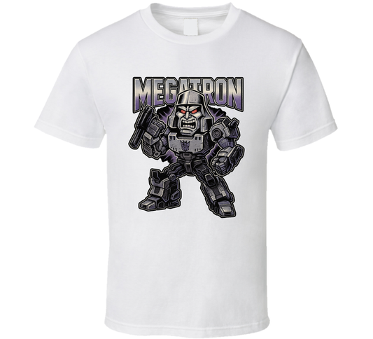Megatron Transformers Cartoon Series Caricature Fan T Shirt