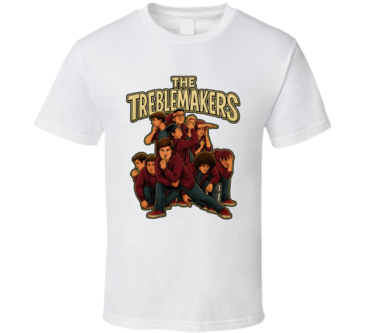 The Treblemakers Pitch Perfect Fictional Band Caricature Fan T Shirt