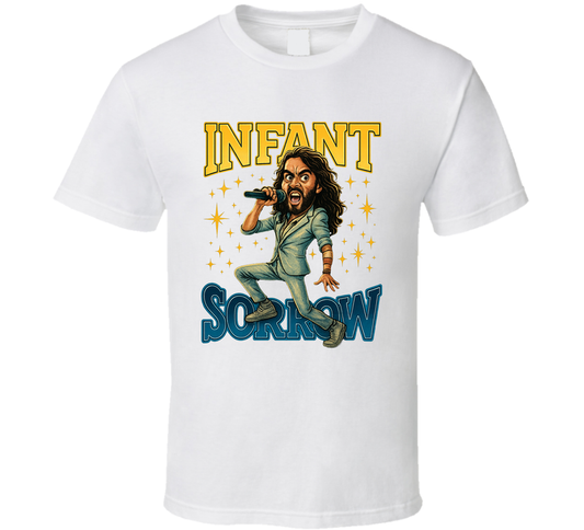 Infant Sorrow Get Him To The Greek Fictional Band Caricature Fan T Shirt