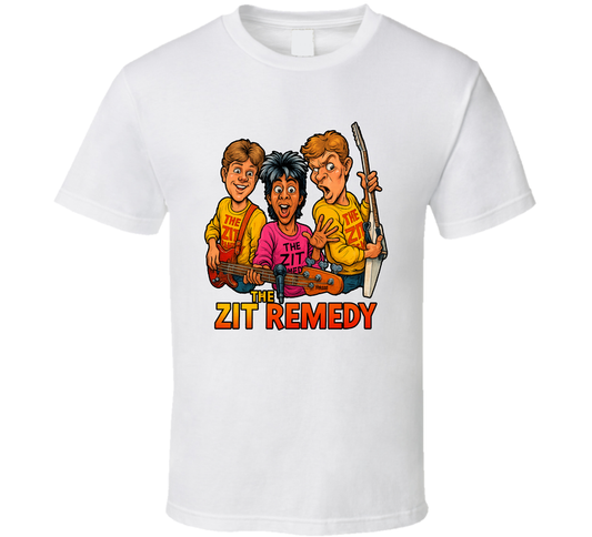 The Zit Remedy Degrassi Junior High Fictional Band Caricature Fan T Shirt