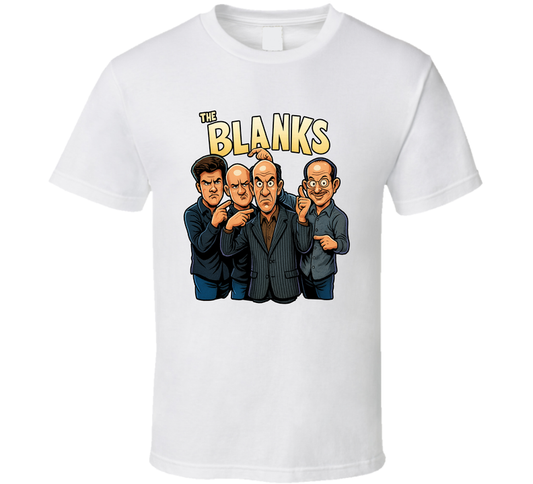 The Blanks Scrubbs Fictional Band Caricature Fan T Shirt