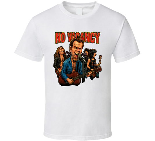 No Vacancy School Of Rock Fictional Band Caricature Fan T Shirt