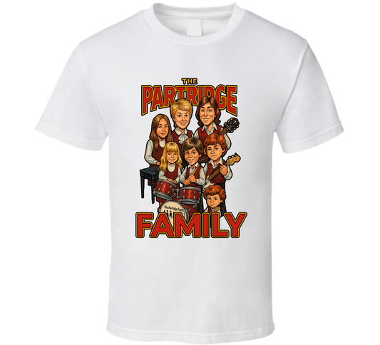 The Partridge Family Fictional Band Caricature Fan T Shirt