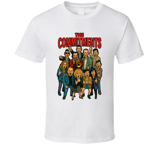 The Commitments Fictional Band Caricature Fan T Shirt