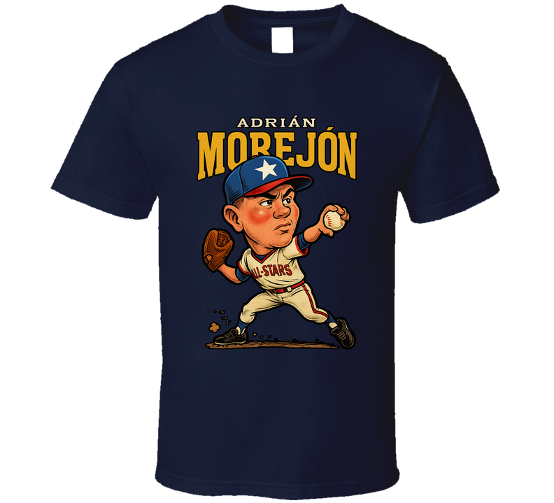 Adrian Morejon All Star Baseball Caricature Fan T Shirt