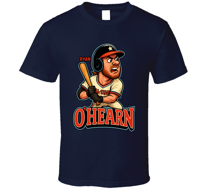 Ryan O&#039;hearn All Star Baseball Caricature Fan T Shirt
