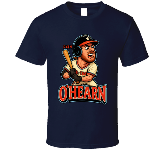 Ryan O&#039;hearn All Star Baseball Caricature Fan T Shirt