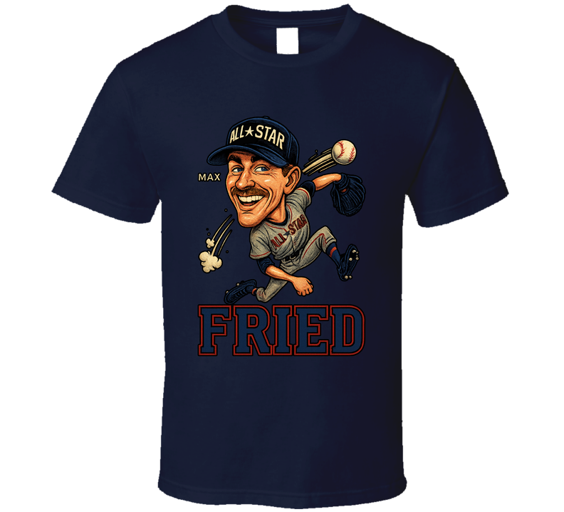 Max Fried All Star Baseball Caricature Fan T Shirt