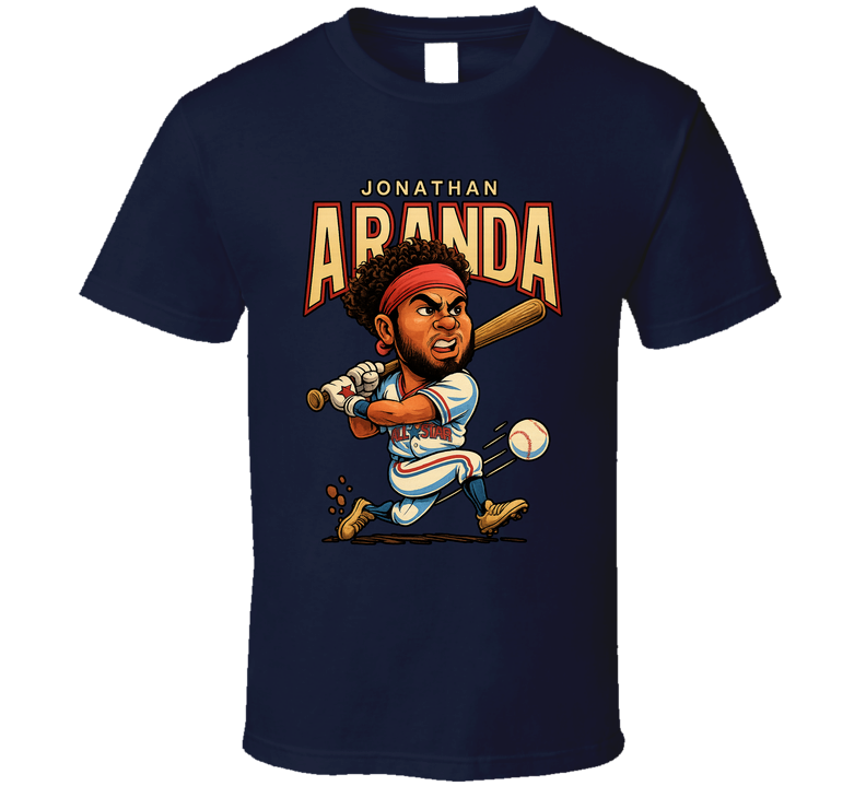 Jonathan Aranda All Star Baseball Caricature Fan T Shirt