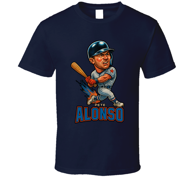 Pete Alonso All Star Baseball Caricature Fan T Shirt