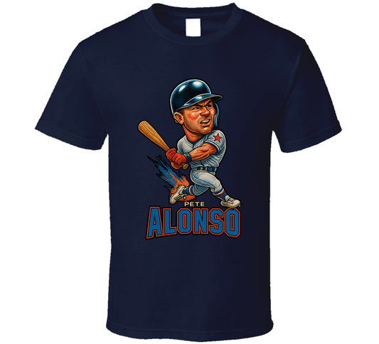 Pete Alonso All Star Baseball Caricature Fan T Shirt