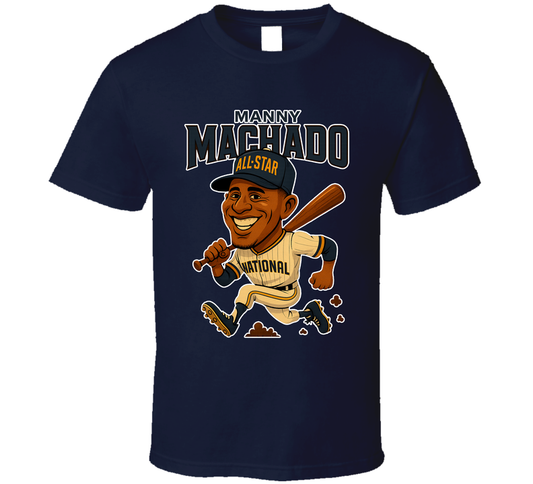 Manny Machado All Star Baseball Caricature Fan T Shirt