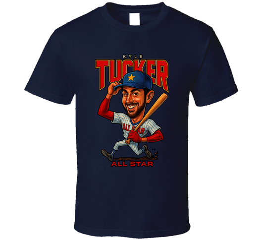 Kyle Tucker All Star Baseball Caricature Fan T Shirt