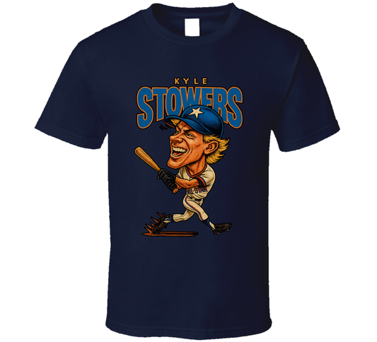 Kyle Stowers All Star Baseball Caricature Fan T Shirt