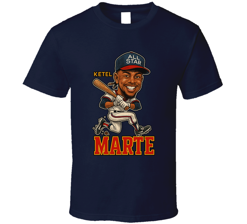 Ketel Marte All Star Baseball Caricature Fan T Shirt