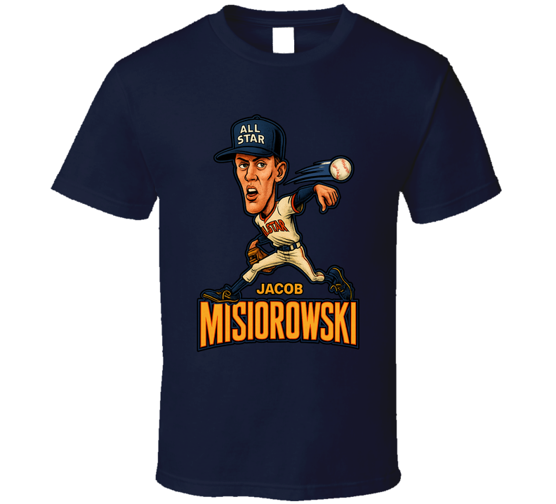 Jacob Misiorowski All Star Baseball Caricature Fan T Shirt