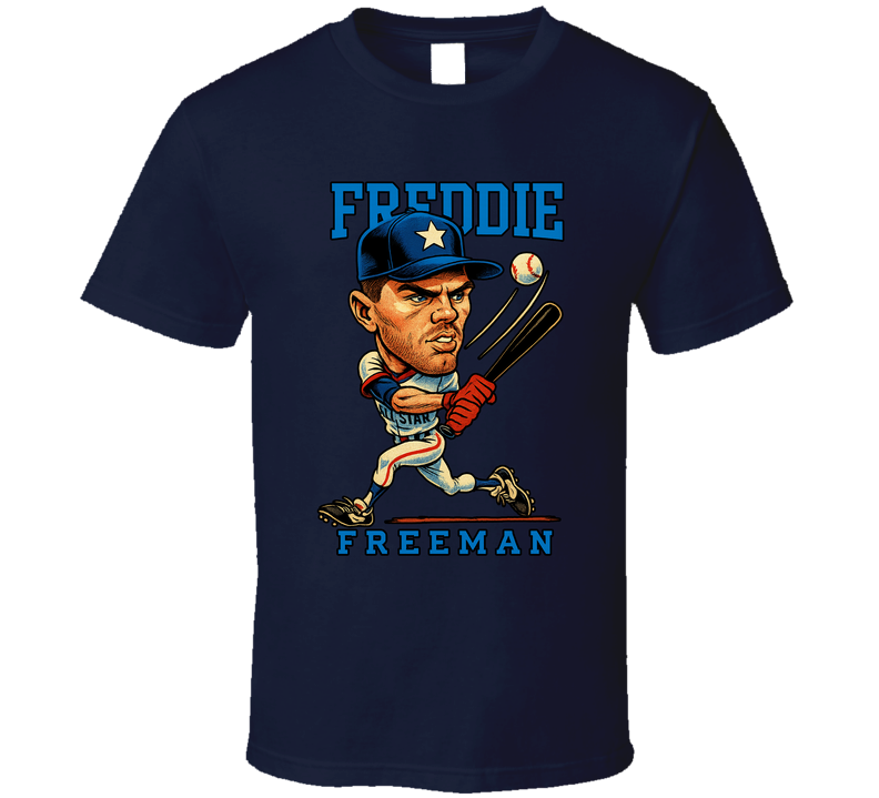 Freddie Freeman All Star Baseball Caricature Fan T Shirt