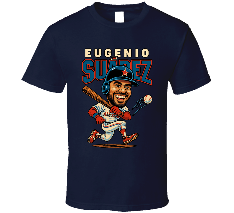 Eugenio Suarez All Star Baseball Caricature Fan T Shirt