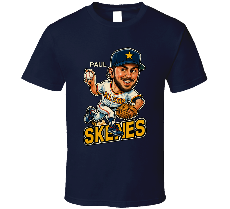 Paul Skenes All Star Baseball Caricature Fan T Shirt