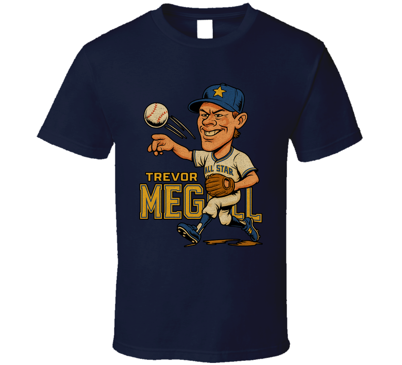 Trevor Megill All Star Baseball Caricature Fan T Shirt