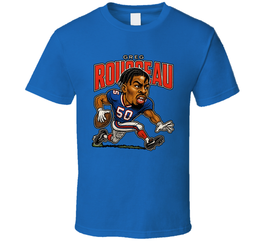 Greg Rousseau Football Caricature Fan T Shirt