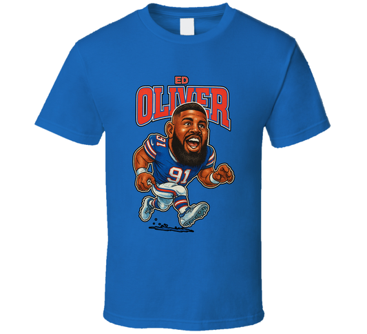 Ed Oliver Football Caricature Fan T Shirt
