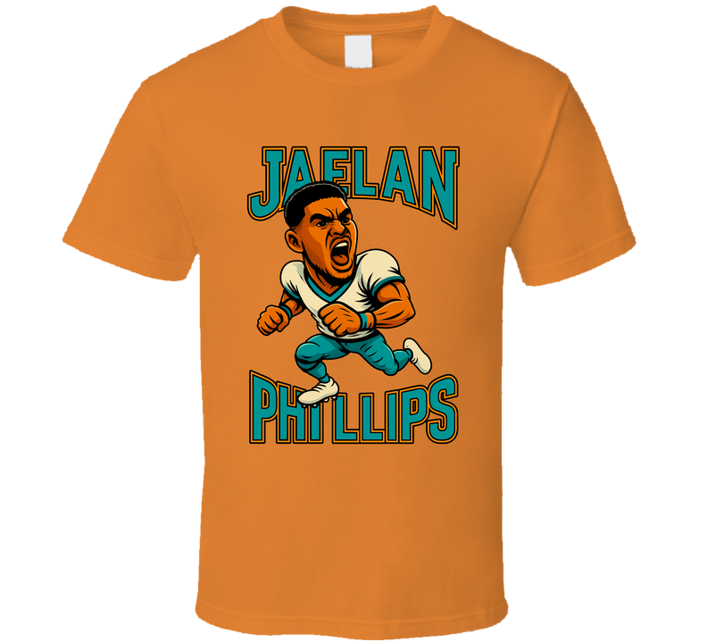 Jaelan Phillips Football Caricature Fan T Shirt