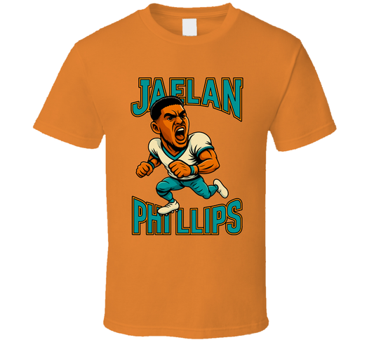Jaelan Phillips Football Caricature Fan T Shirt