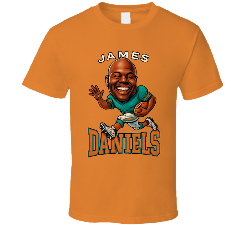 James Daniels Football Caricature Fan T Shirt