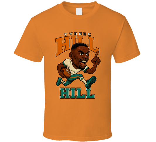 Tyreek Hill Football Caricature Fan T Shirt