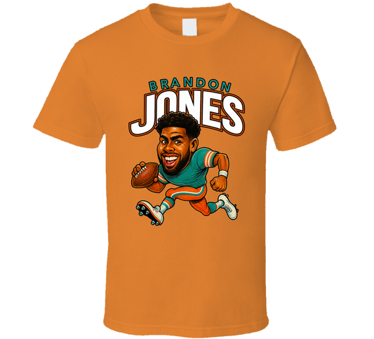 Brandon Jones Football Caricature Fan T Shirt