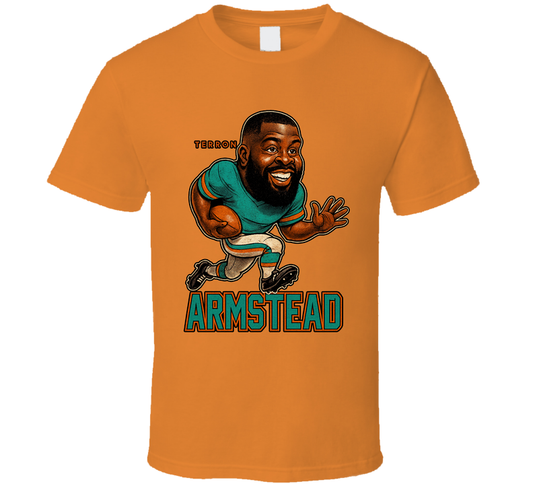Terron Armstead Football Caricature Fan T Shirt