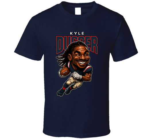 Kyle Dugger Football Caricature Fan T Shirt